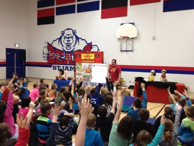 Author Chad Solomon visits St. John/ St. James School