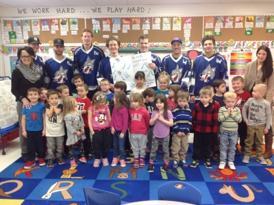 St. John Students Howling with the Sudbury Wolves